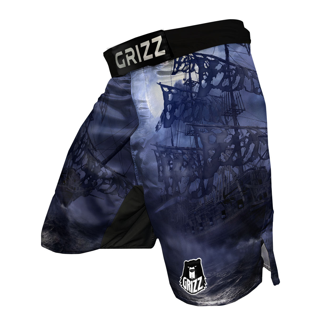 Flying Dutchman Ghost Pirate Ship Print MMA Shorts-grizzshop