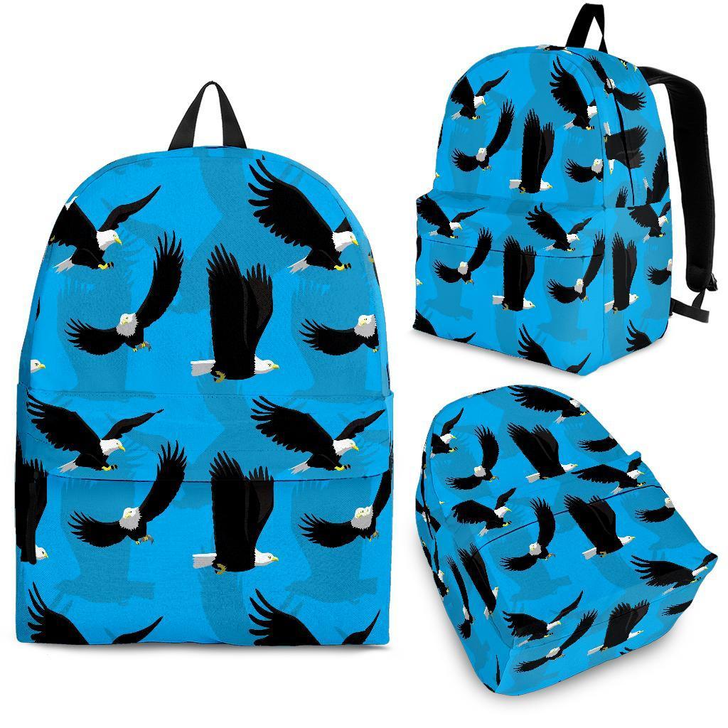 Flying Eagle Pattern Print Backpack-grizzshop