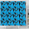 Flying Eagle Pattern Print Bathroom Shower Curtain-grizzshop