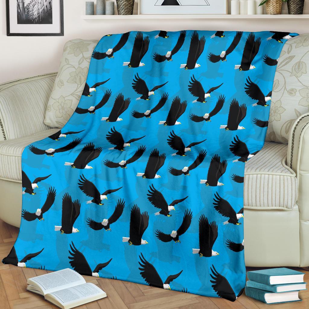 Flying Eagle Pattern Print Blanket-grizzshop