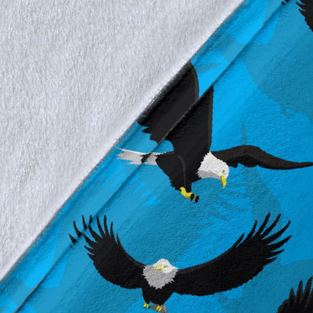 Flying Eagle Pattern Print Blanket-grizzshop