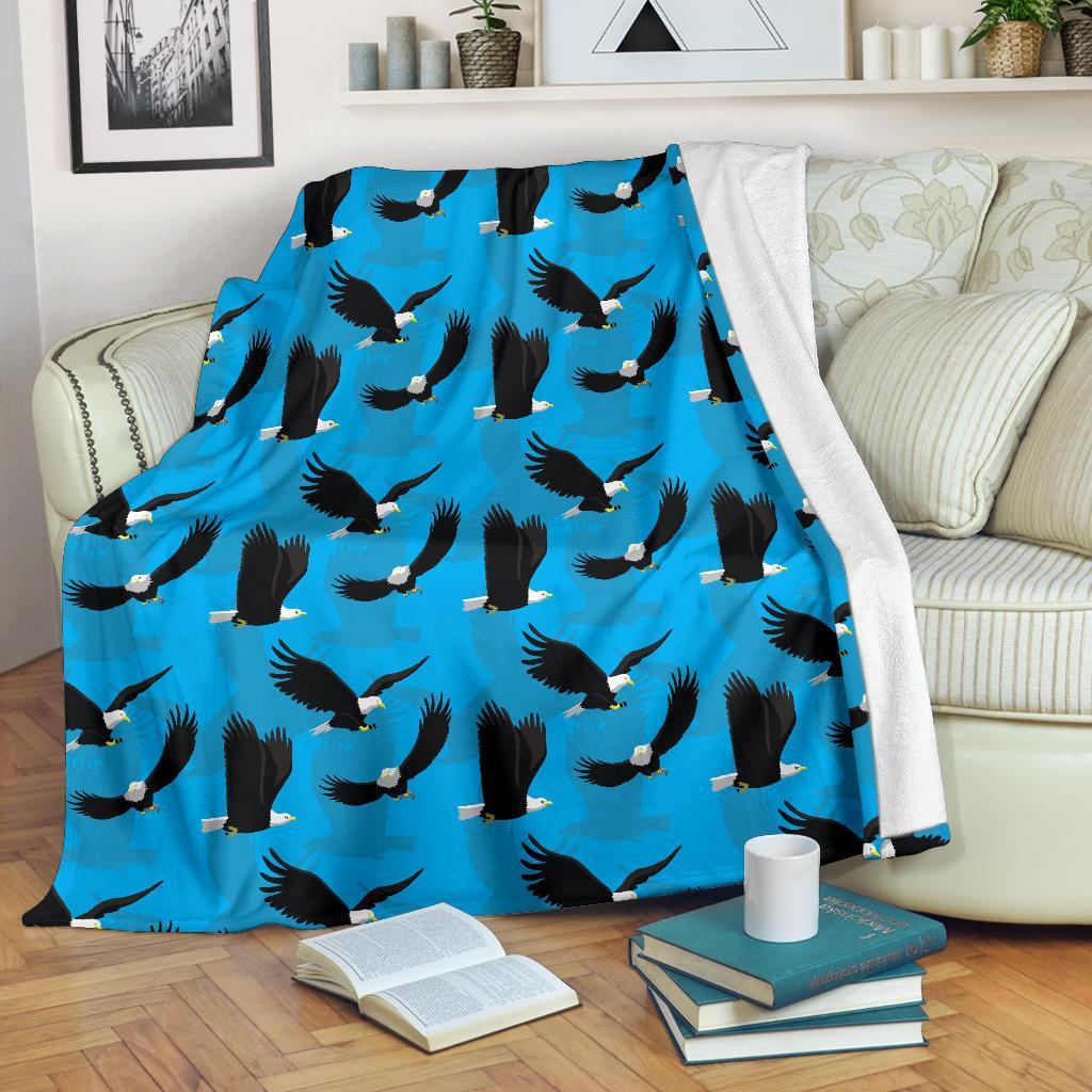 Flying Eagle Pattern Print Blanket-grizzshop