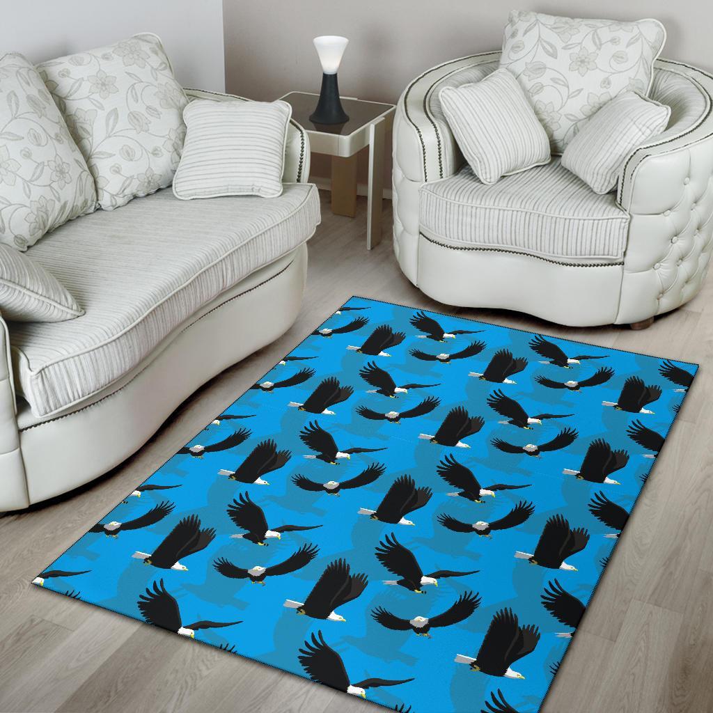 Flying Eagle Pattern Print Floor Mat-grizzshop