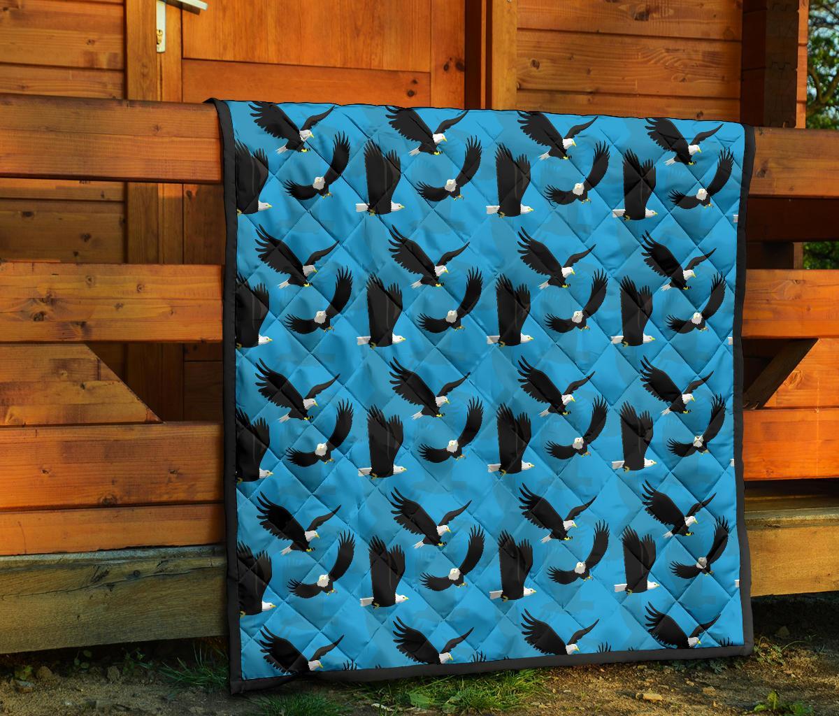 Flying Eagle Pattern Print Quilt-grizzshop