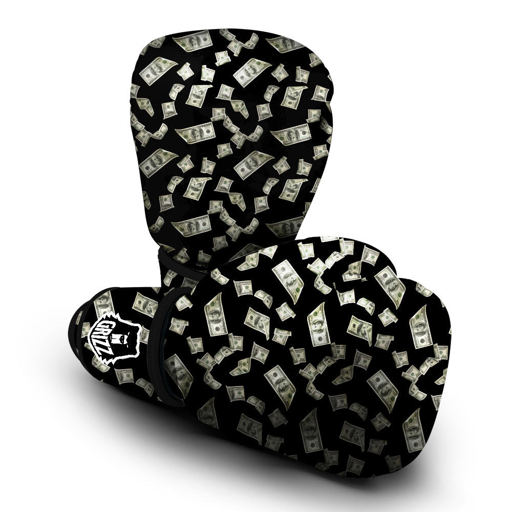 Flying US Dollar Money Print Boxing Gloves-grizzshop