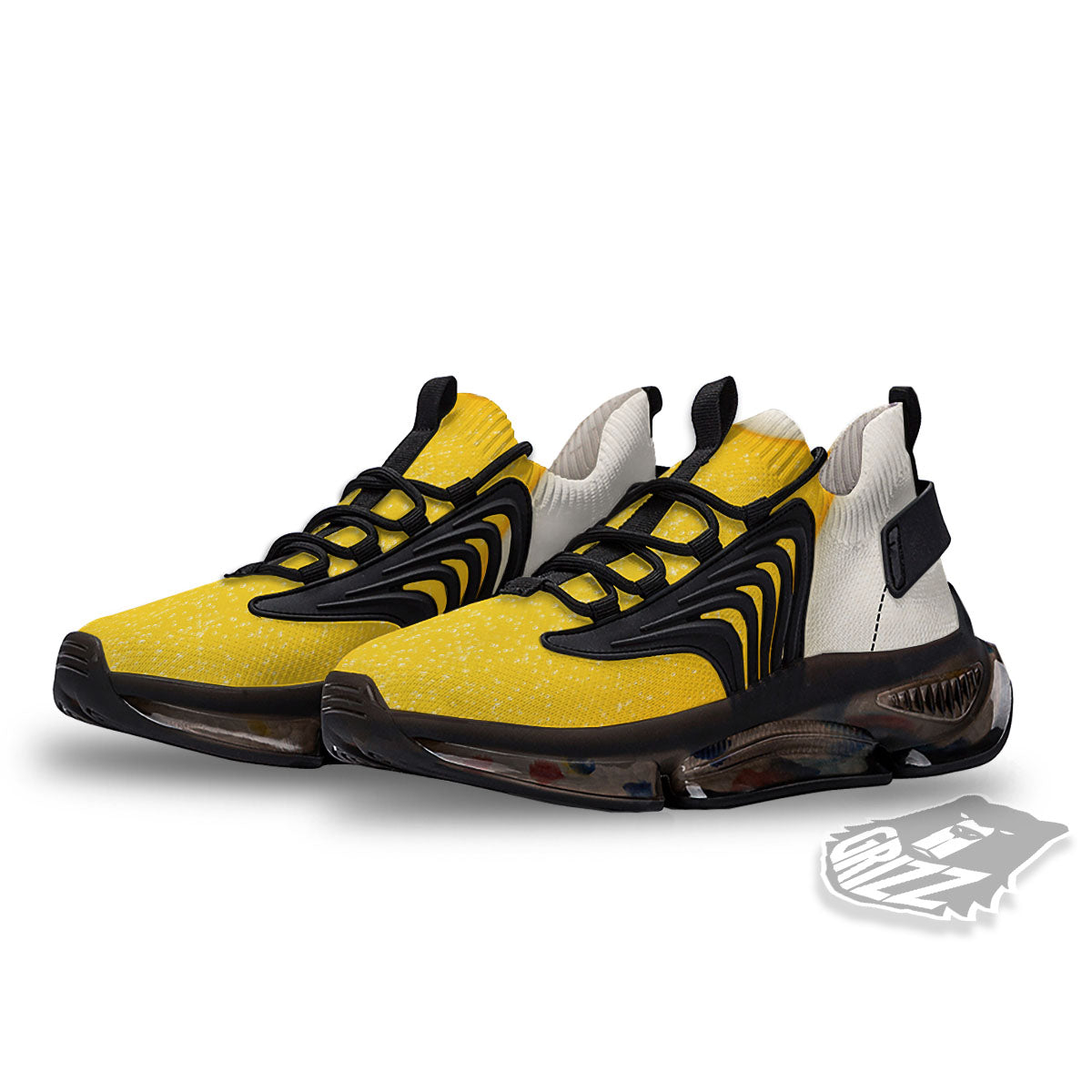 Foam And Beer Print Black Gym Shoes-grizzshop