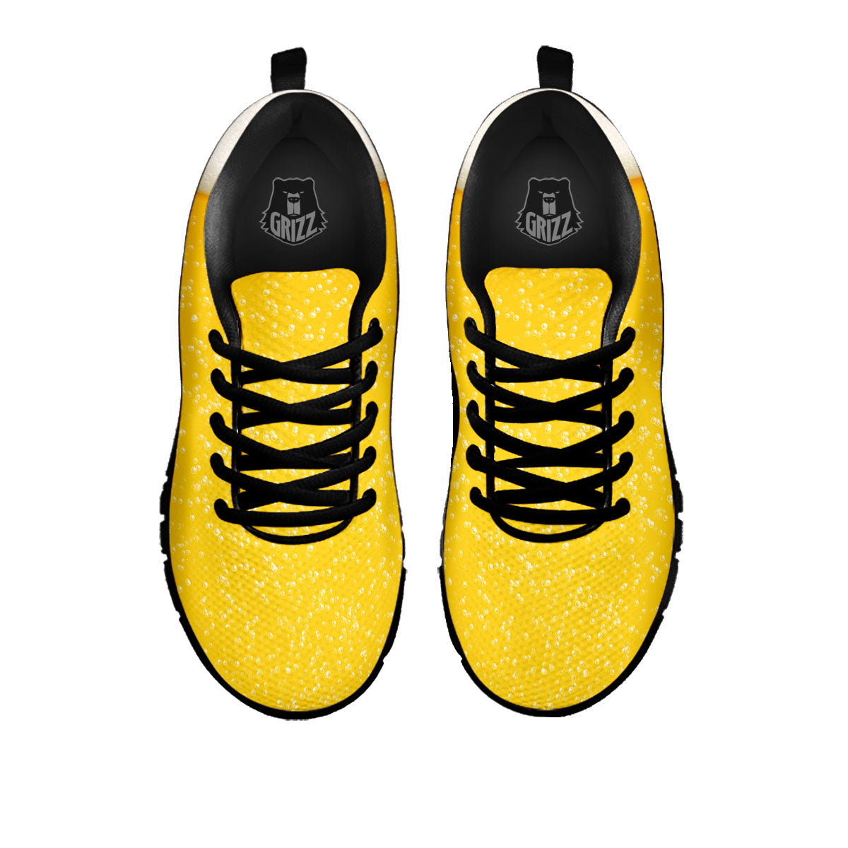Foam And Beer Print Black Sneaker-grizzshop
