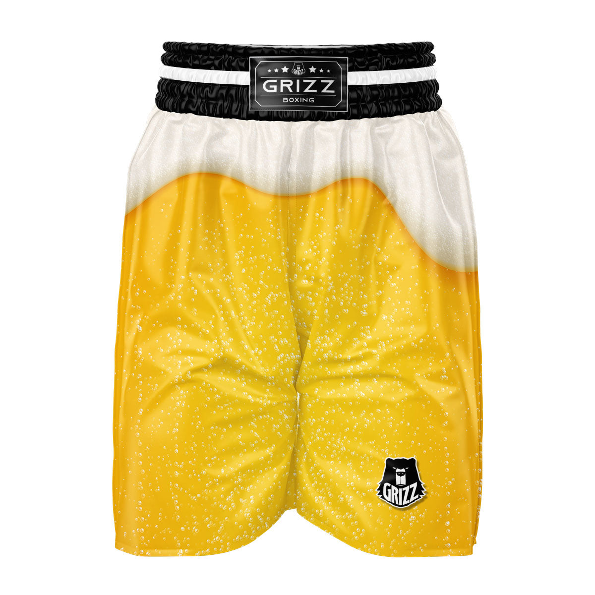 Foam And Beer Print Boxing Shorts-grizzshop