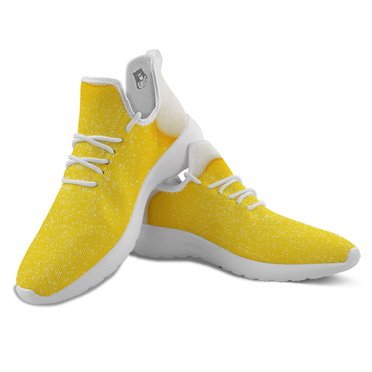 Foam And Beer Print White Athletic Shoes-grizzshop