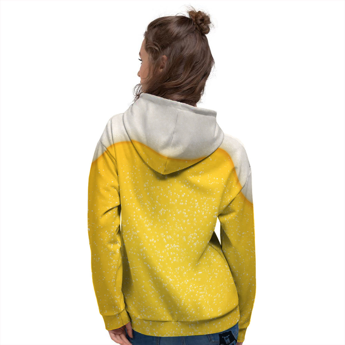 Foam And Beer Print Women's Hoodie-grizzshop