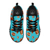 Football Retro American Print Pattern Black Sneaker-grizzshop