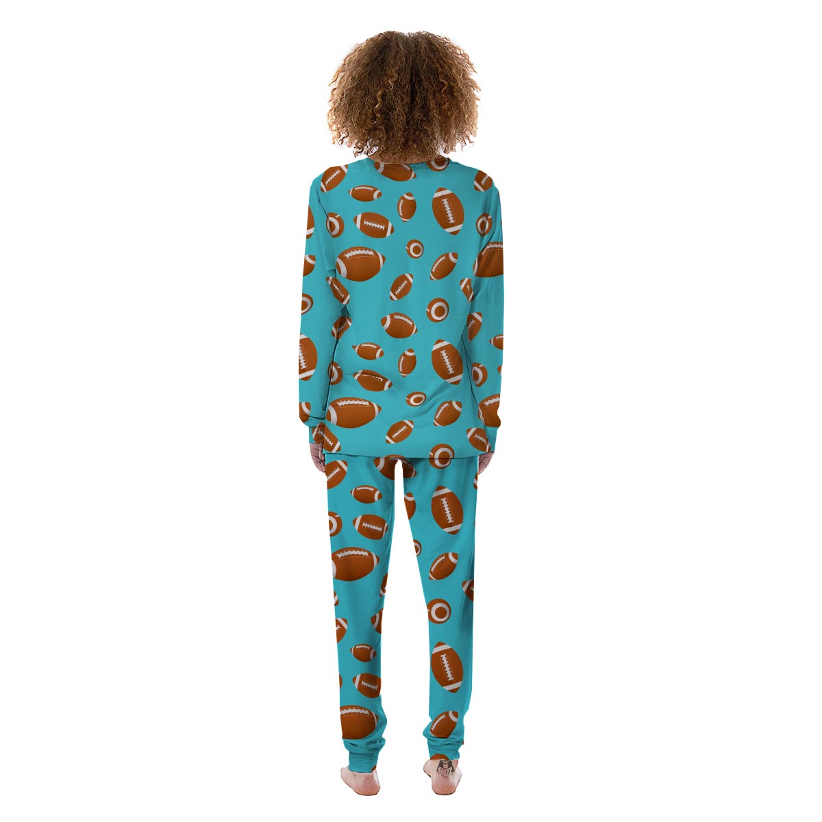 Football Retro American Print Pattern Women's Pajamas-grizzshop