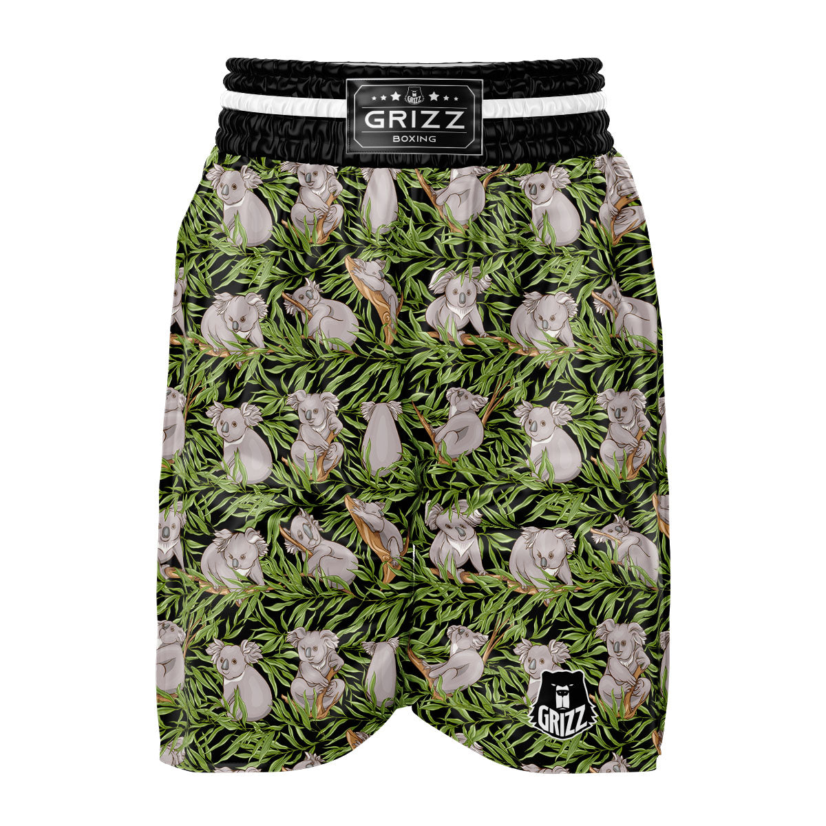 Forest Koala Print Pattern Boxing Shorts-grizzshop