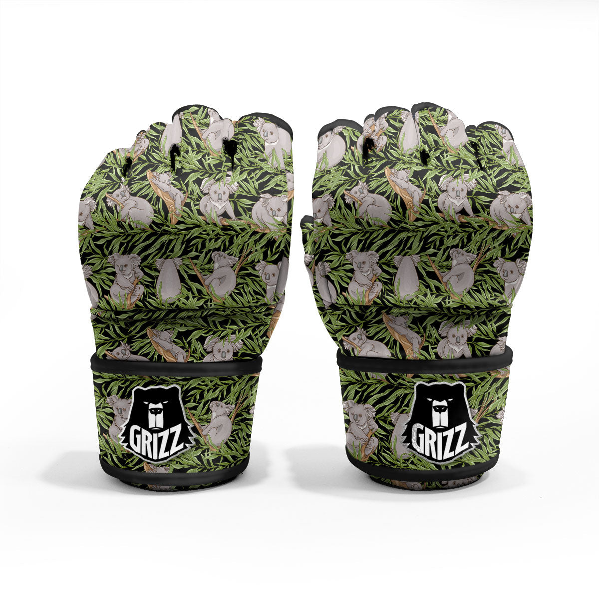 Forest Koala Print Pattern MMA Gloves-grizzshop