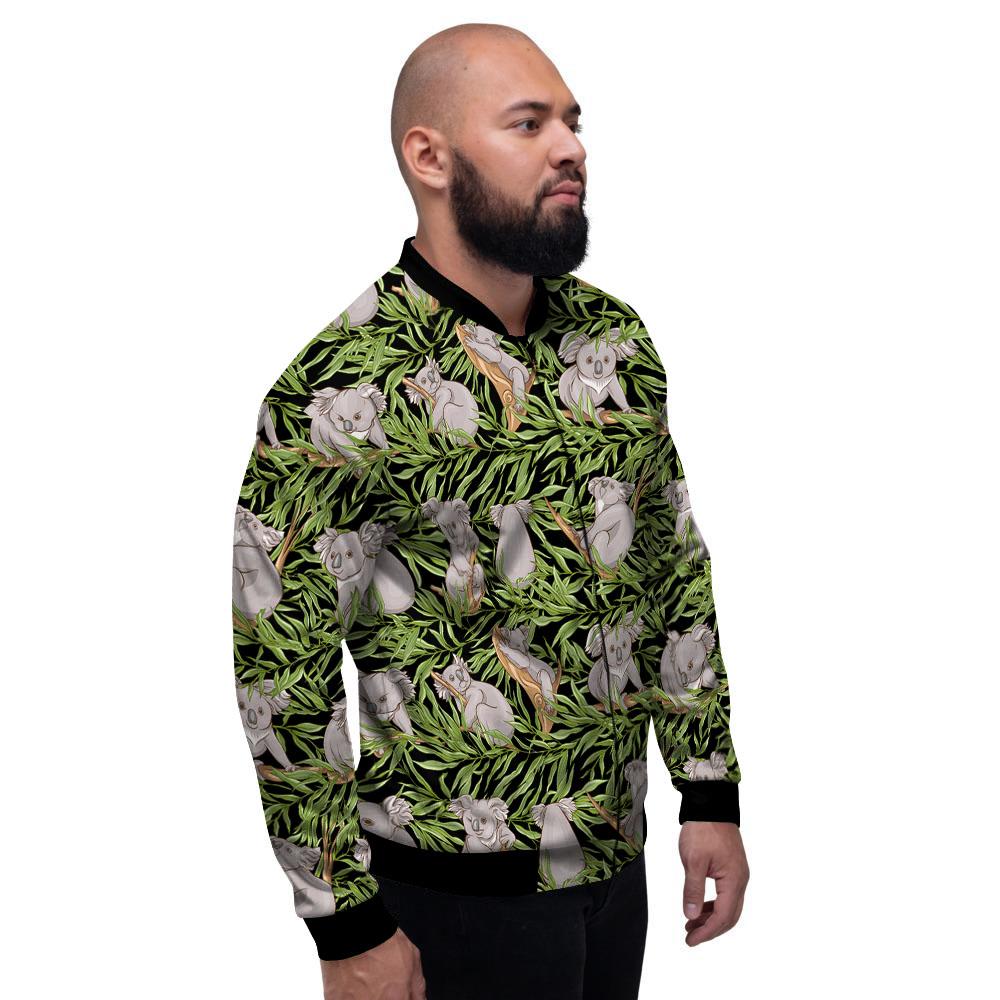 Forest Koala Print Pattern Men's Bomber Jacket-grizzshop