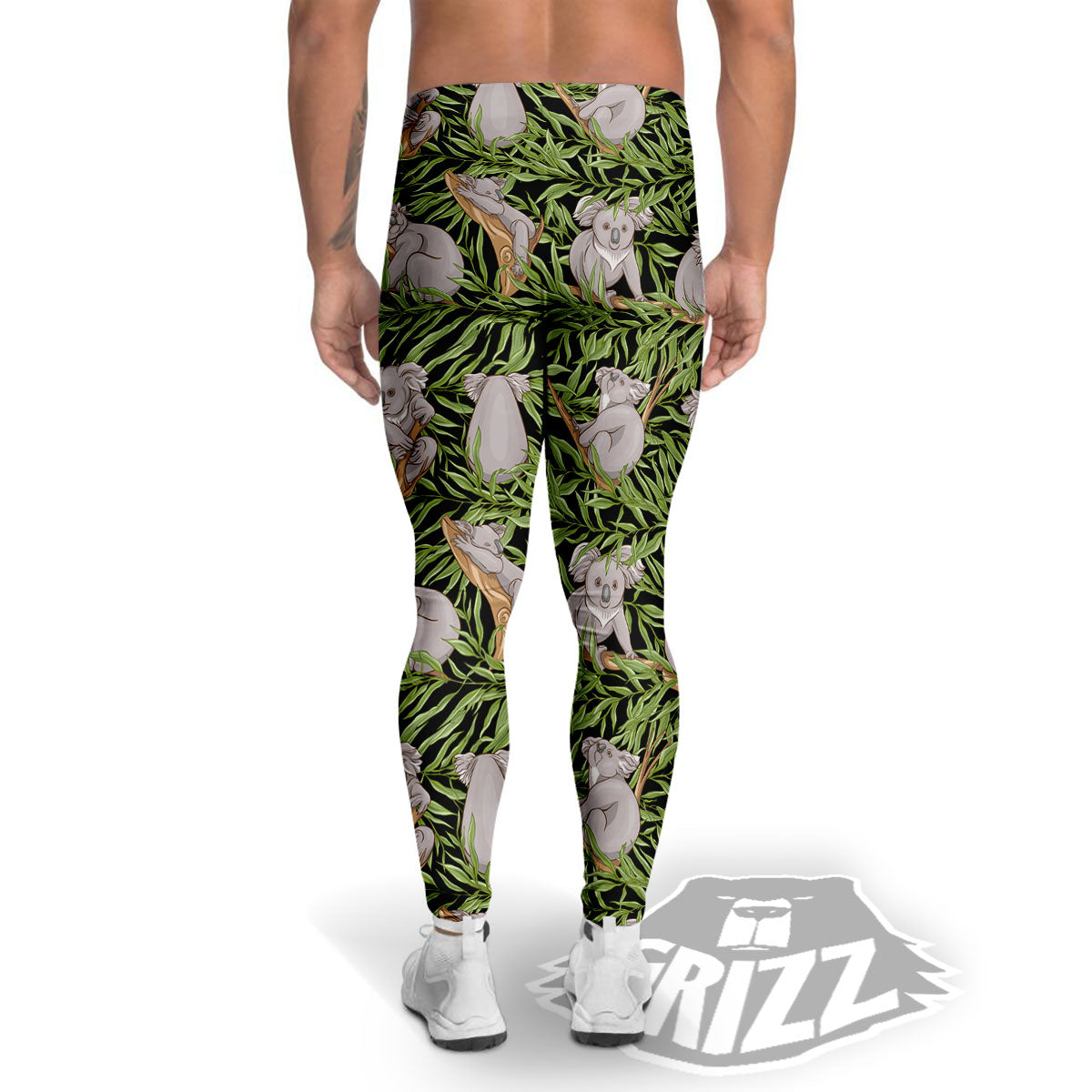 Forest Koala Print Pattern Men's Leggings-grizzshop