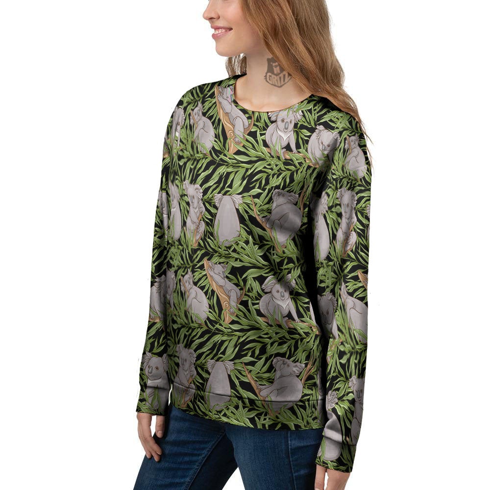Forest Koala Print Pattern Women's Sweatshirt-grizzshop