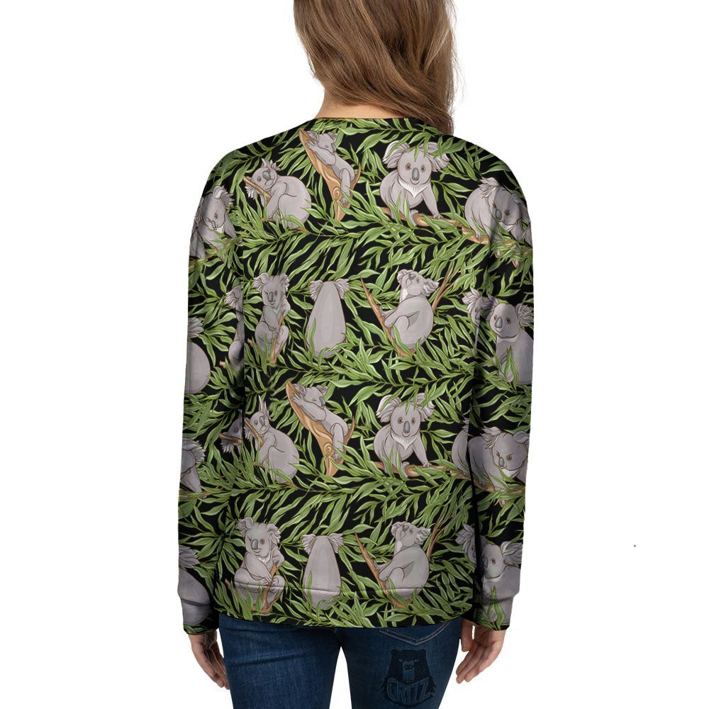 Forest Koala Print Pattern Women's Sweatshirt-grizzshop