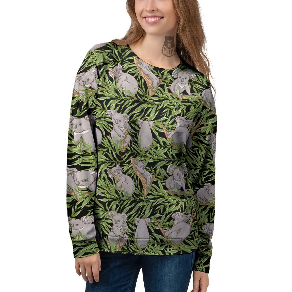 Forest Koala Print Pattern Women's Sweatshirt-grizzshop