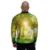 Forest Sunrise Print Men's Bomber Jacket-grizzshop