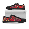 Formed Psychedelic Print Pattern Black Low Top Shoes-grizzshop