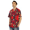 Formed Psychedelic Print Pattern Men's Hawaiian Shirt-grizzshop