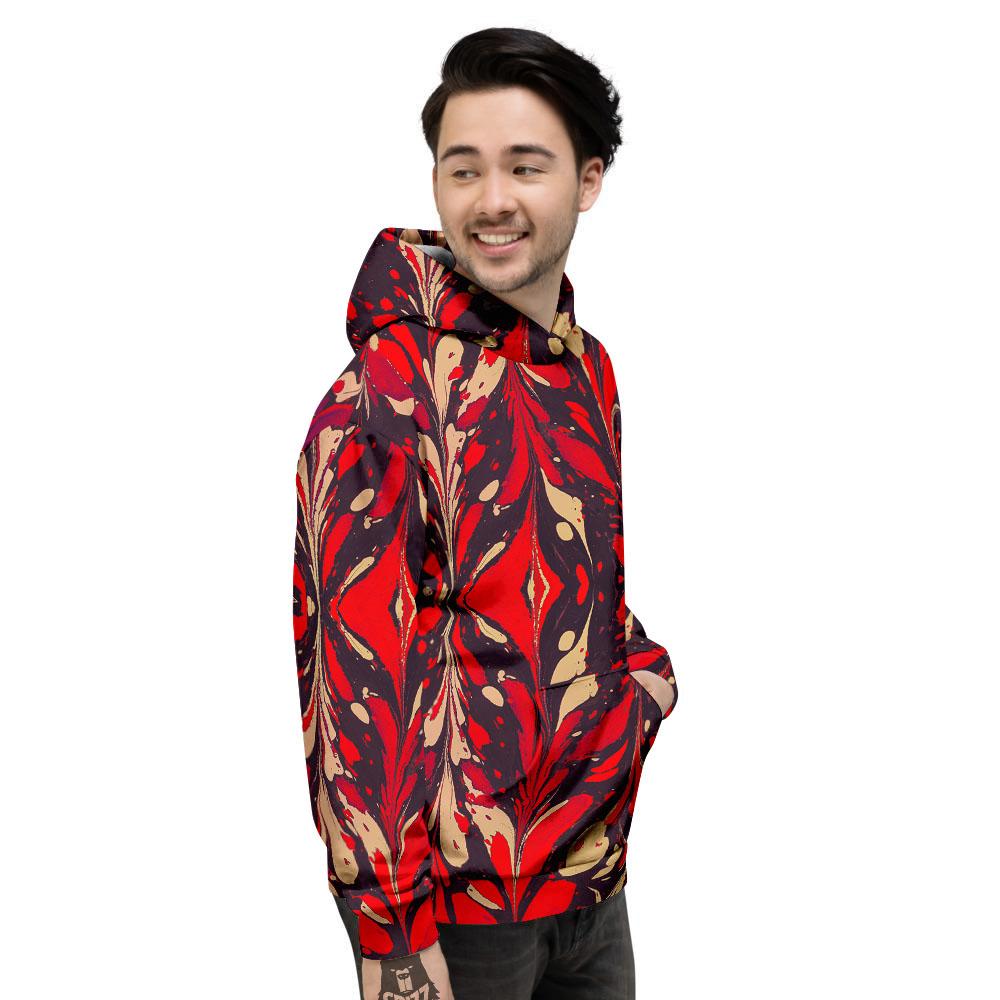 Formed Psychedelic Print Pattern Men's Hoodie-grizzshop