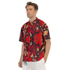 Formed Psychedelic Print Pattern Men's Short Sleeve Shirts-grizzshop