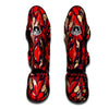 Formed Psychedelic Print Pattern Muay Thai Shin Guards-grizzshop