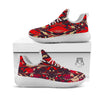 Formed Psychedelic Print Pattern White Athletic Shoes-grizzshop