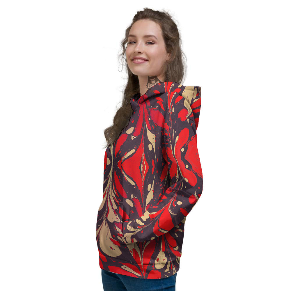 Formed Psychedelic Print Pattern Women's Hoodie-grizzshop