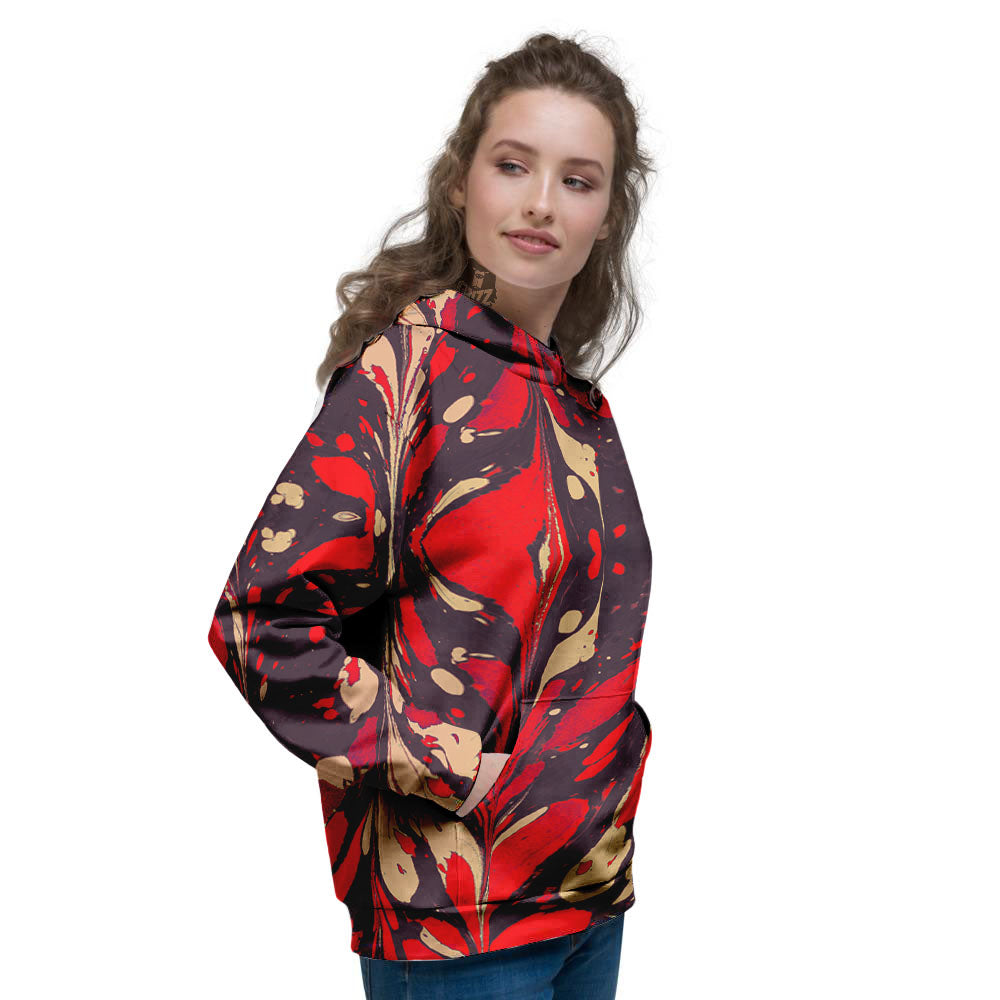 Formed Psychedelic Print Pattern Women's Hoodie-grizzshop