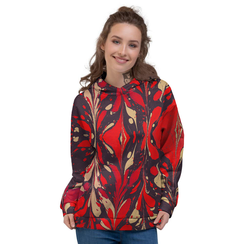 Formed Psychedelic Print Pattern Women's Hoodie-grizzshop