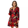 Formed Psychedelic Print Pattern Women's Robe-grizzshop