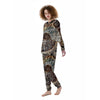 Fossil Ammonite Print Women's Pajamas-grizzshop