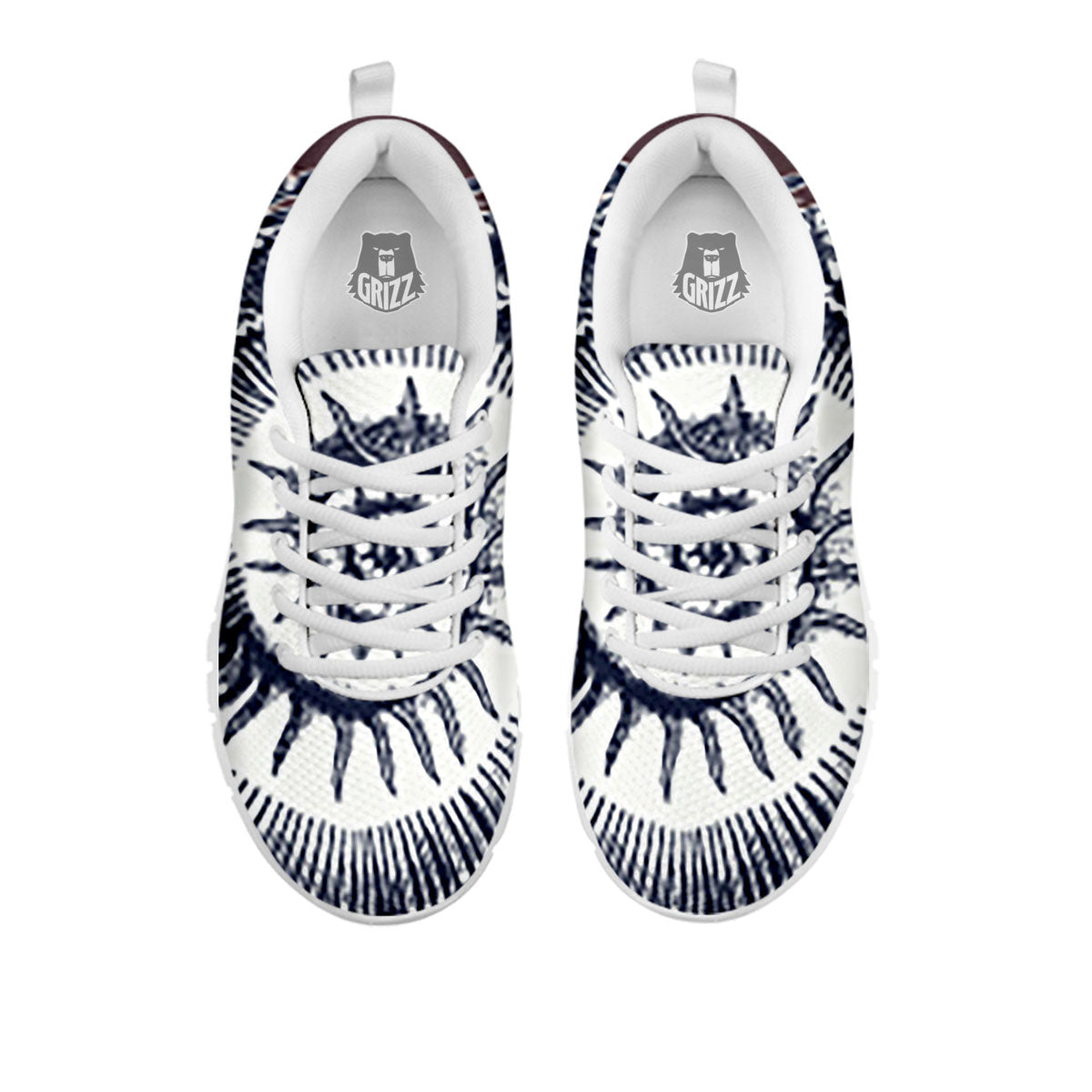 Fossil Ammonite Shell Print White Sneaker-grizzshop
