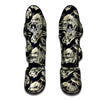 Fossil Dino And T Rex Print Pattern Muay Thai Shin Guards-grizzshop