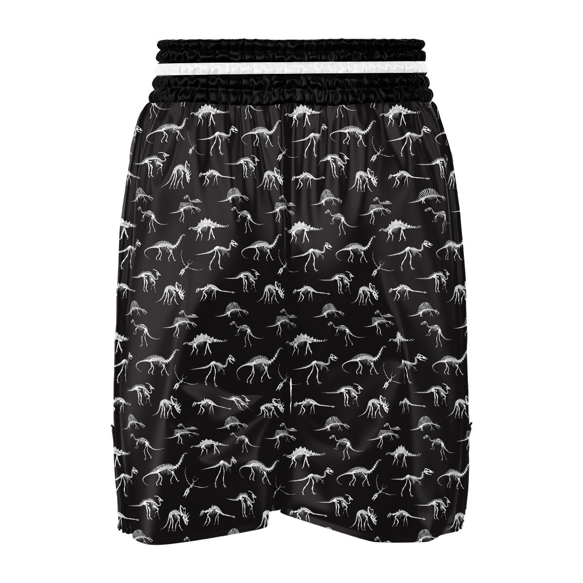Fossil Dino Skeleton Print Pattern Boxing Shorts-grizzshop