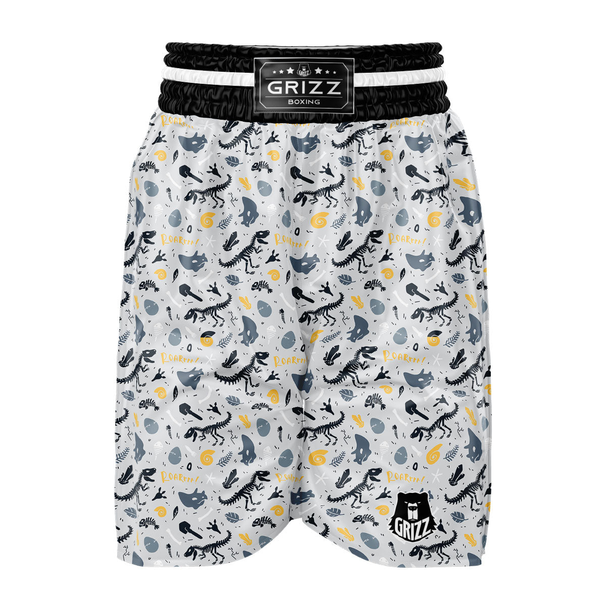 Fossil Dinosaur Print Pattern Boxing Shorts-grizzshop