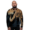 Fossil T-Rex Print Men's Bomber Jacket-grizzshop