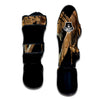 Fossil T-Rex Print Muay Thai Shin Guards-grizzshop