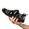 Fossil Tyrannosaurus Dino Print Pattern Black Sneaker-grizzshop