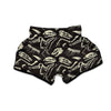 Fossil Tyrannosaurus Dino Print Pattern Muay Thai Boxing Shorts-grizzshop