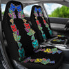 Four Directions Floral Set of 2 Car Seat Covers-grizzshop