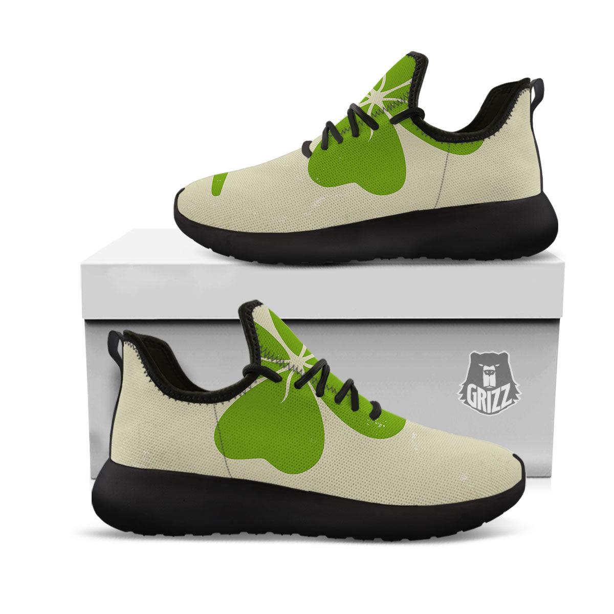 Four Leaf Clovers Irish Print Black Athletic Shoes-grizzshop