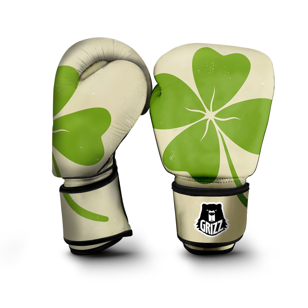 Four Leaf Clovers Irish Print Boxing Gloves-grizzshop