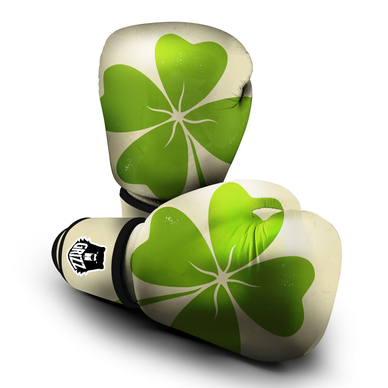 Four Leaf Clovers Irish Print Boxing Gloves-grizzshop