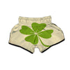 Four Leaf Clovers Irish Print Muay Thai Boxing Shorts-grizzshop