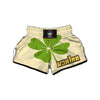 Four Leaf Clovers Irish Print Muay Thai Boxing Shorts-grizzshop