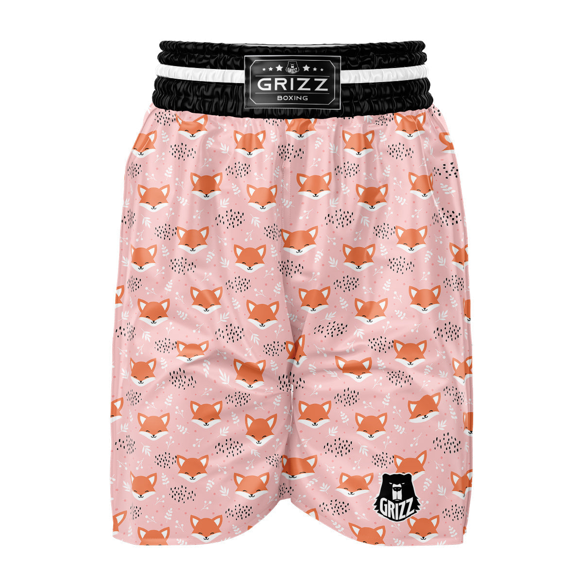 Fox Cute Print Pattern Boxing Shorts-grizzshop
